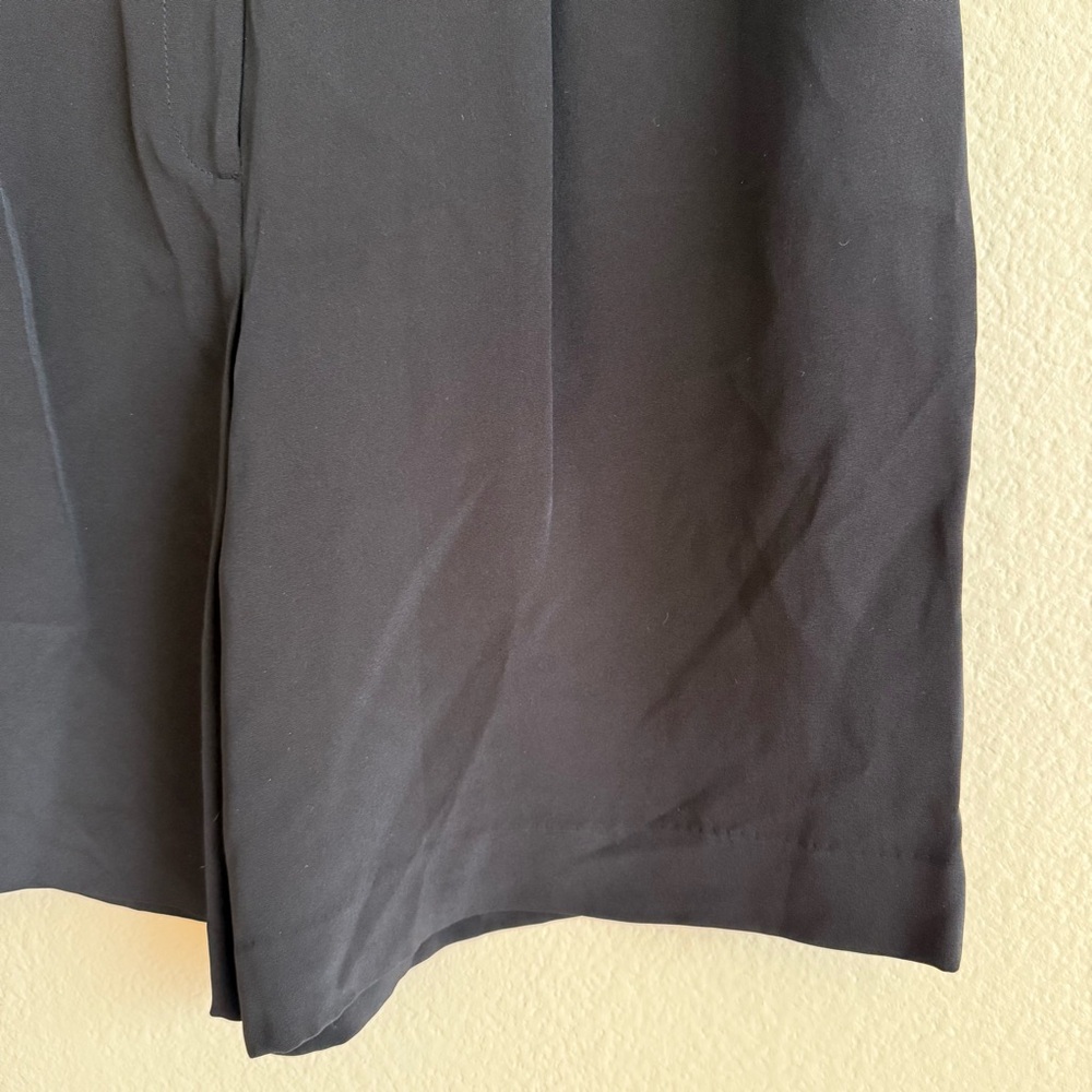 Tibi Elegant Black Silk Shorts Size 12 - Picture 4 of 11